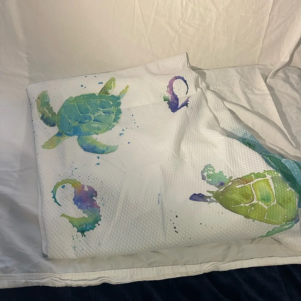 Ocean Life Shower Curtain - Picture 2 of 3